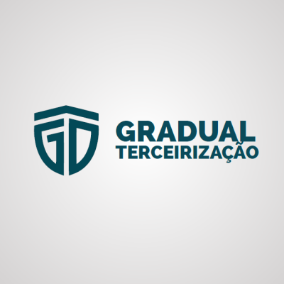LOGO GRADUAL COM FUNDO CINZA LOGO GRADUAL COM FUNDO CINZA