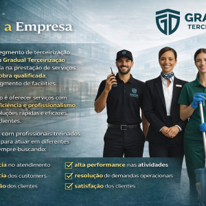 Profissionais qualificados da Gradual Terceirização
